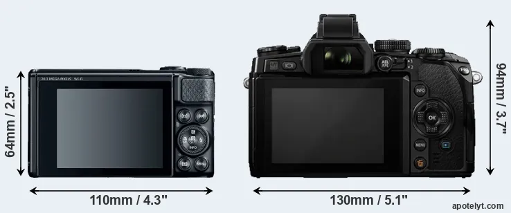 Comparison SX740 or E-M1 rear