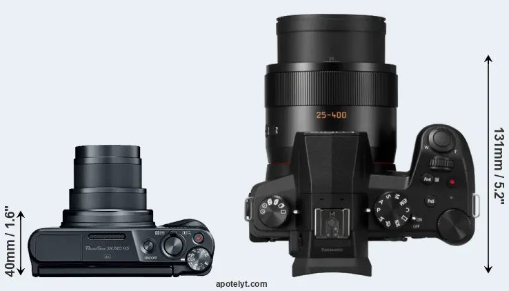 Compare SX740 versus FZ1000 II top