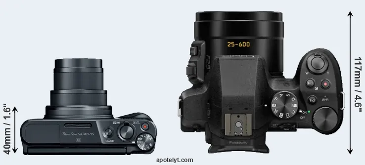 Compare SX740 versus FZ300 top