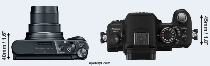 Compare SX740 versus G1 top