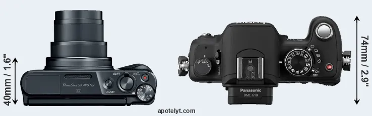 Compare SX740 versus G10 top
