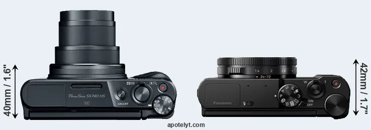 Compare SX740 versus LX10 top