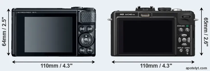 Comparison SX740 or LX5 rear