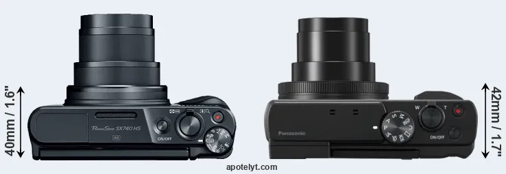 Compare SX740 versus ZS80 top