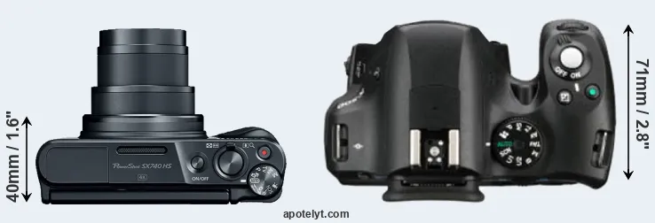 Compare SX740 versus K-500 top