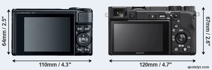 Comparison SX740 or A6400 rear