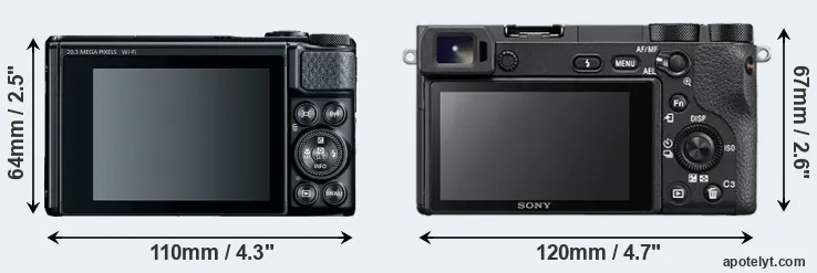 Comparison SX740 or A6500 rear
