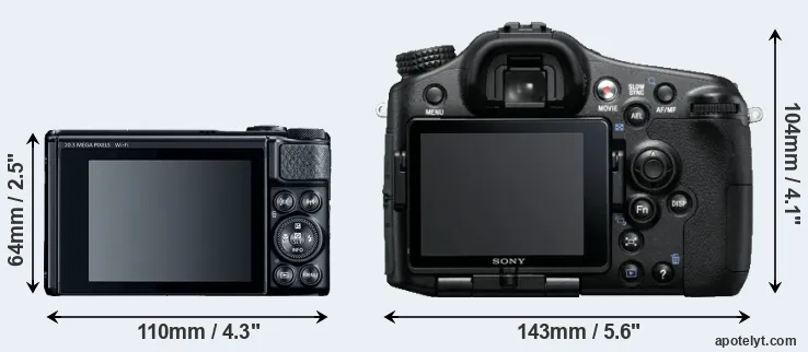 Comparison SX740 or A77 rear