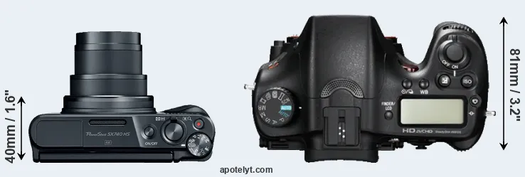 Compare SX740 versus A77 top