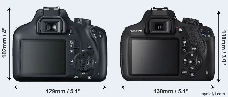 Comparison T100 or T5 rear
