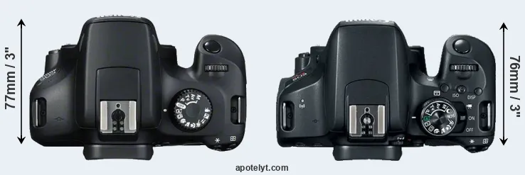 Compare T100 versus T7i top