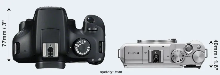 Compare T100 versus X-A5 top