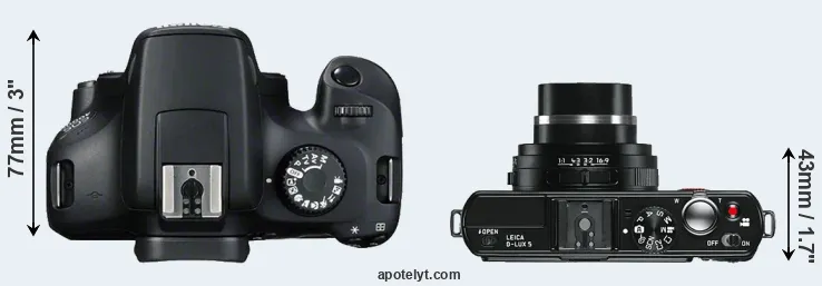 Compare T100 versus D-LUX 5 top