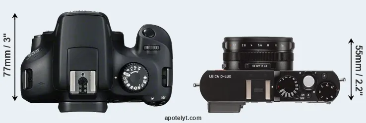 Compare T100 versus D-LUX Typ 109 top