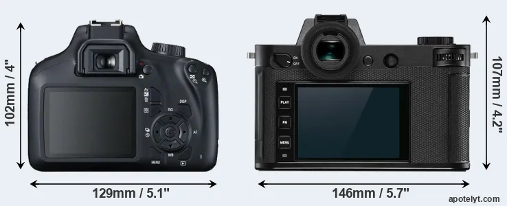 Comparison T100 or Leica SL2 rear