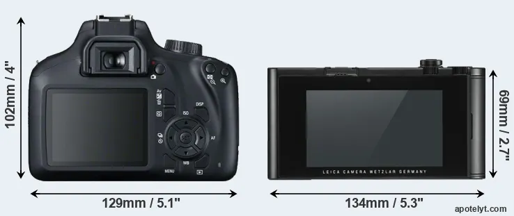 Comparison T100 or TL2 rear