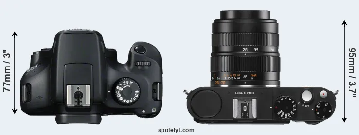 Compare T100 versus X Vario top