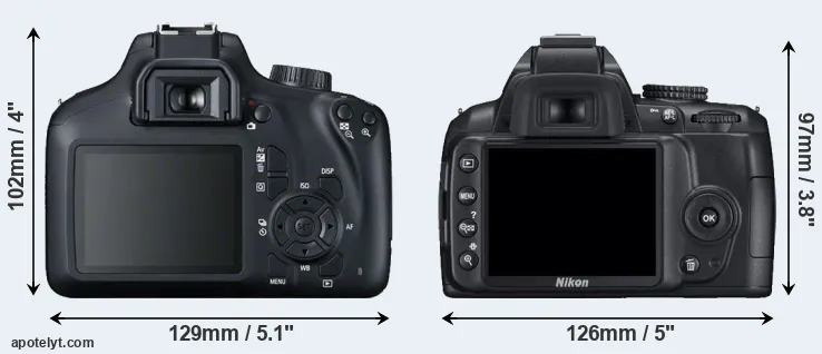 Comparison T100 or D3000 rear