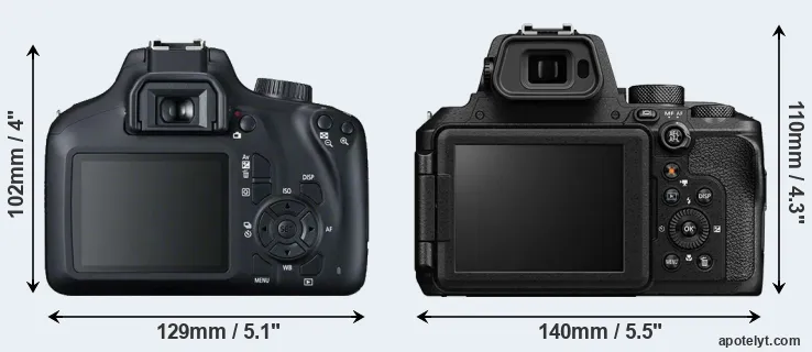 Comparison T100 or P950 rear