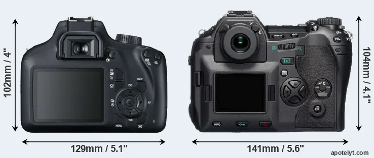 Comparison T100 or E-1 rear