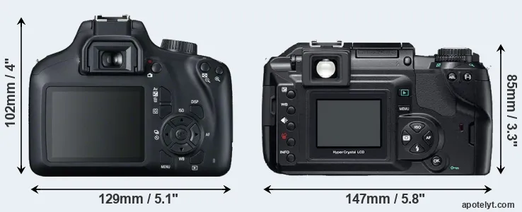Comparison T100 or E-300 rear