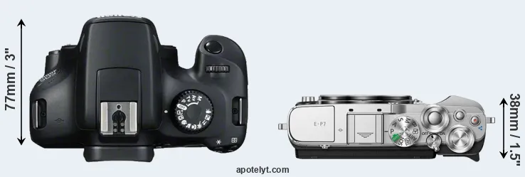 Compare T100 versus E-P7 top