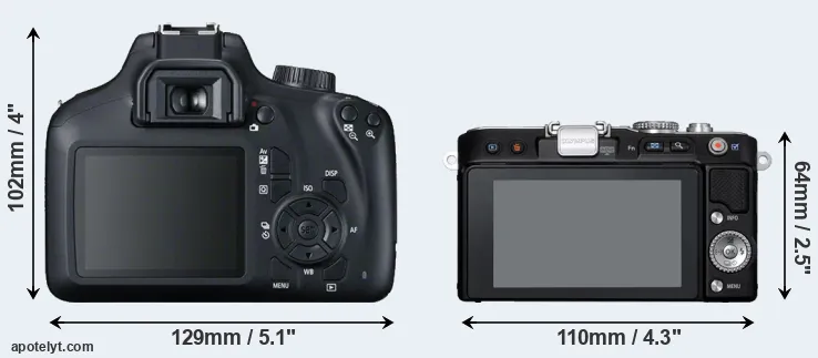 Comparison T100 or E-PL3 rear