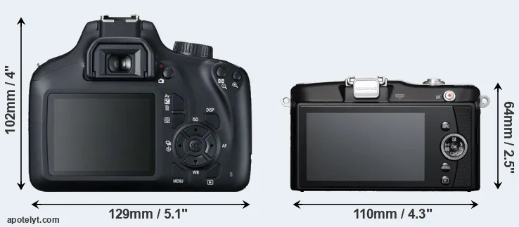 Comparison T100 or E-PM1 rear