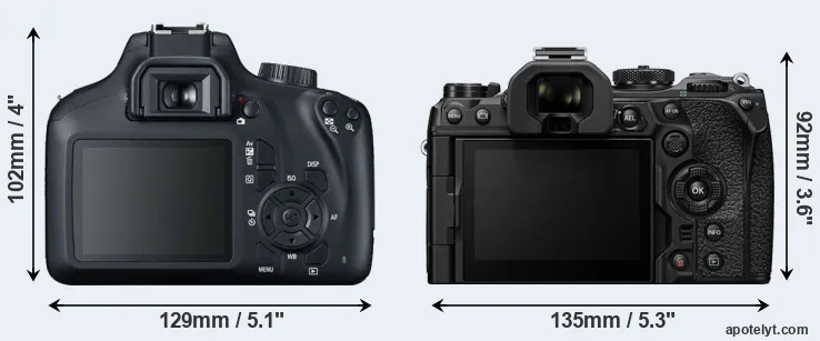 Comparison T100 or OM-1 rear