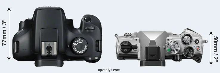 Compare T100 versus OM-5 top