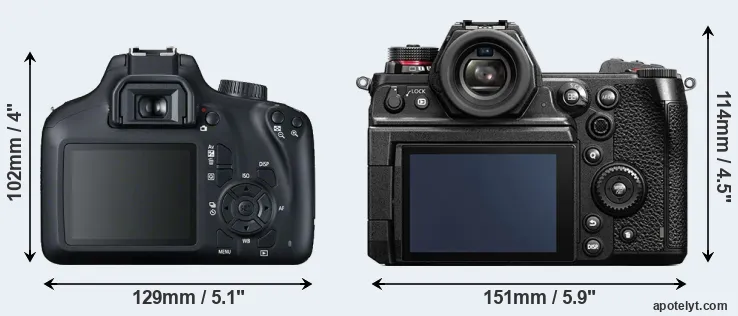 Comparison T100 or S1H rear