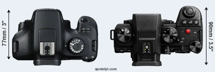 Compare T100 versus S5 II top