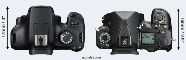 Compare T100 versus K-3 III top