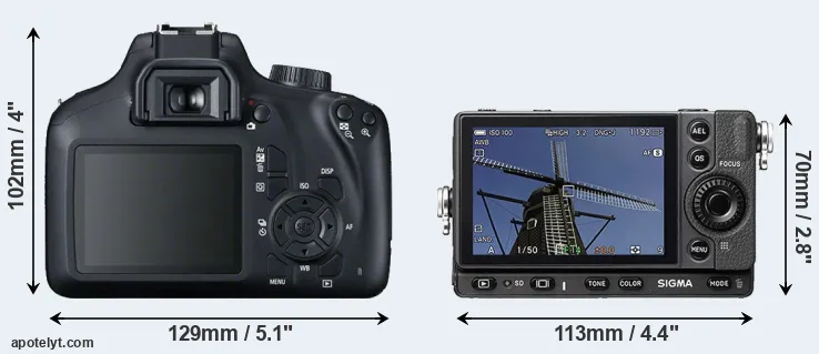 Comparison T100 or fp rear