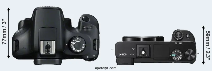 Compare T100 versus A6100 top