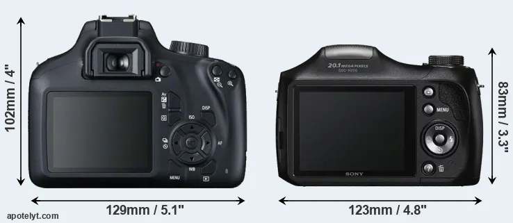 Comparison T100 or H200 rear