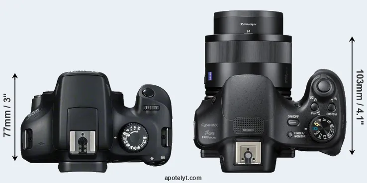 Compare T100 versus HX400V top