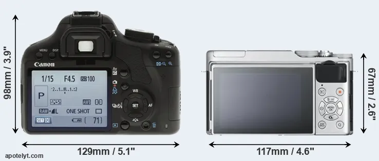 Comparison T1i or X-A10 rear