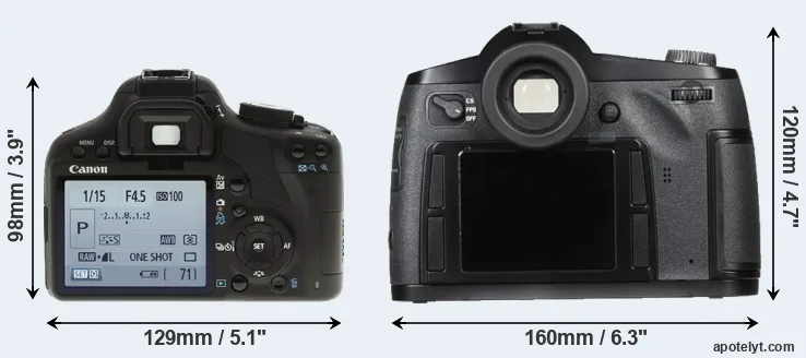 Comparison T1i or S Typ 007 rear