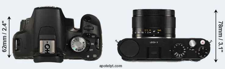 Compare T1i versus X Typ 113 top