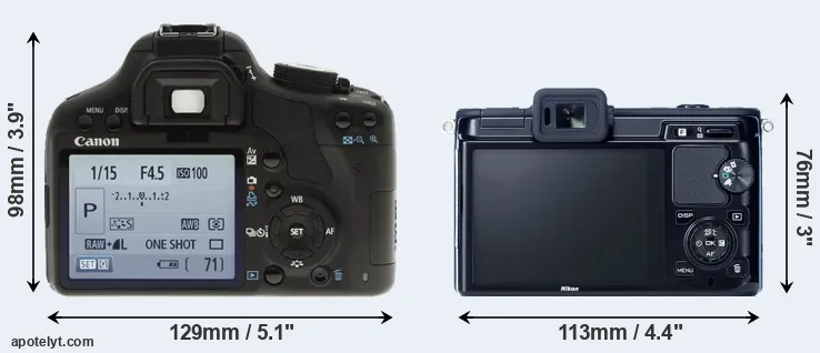 Comparison T1i or V1 rear