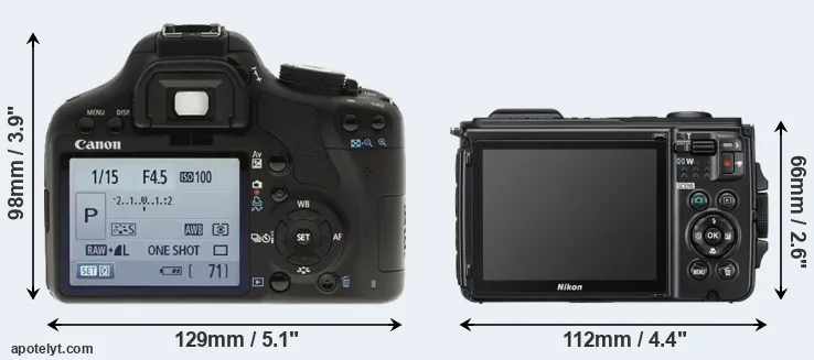 Comparison T1i or W300 rear