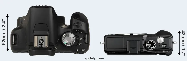 Compare T1i versus E-PL2 top