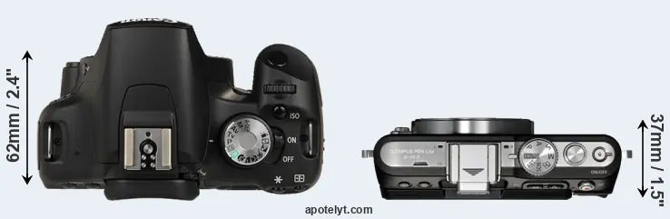 Compare T1i versus E-PL3 top