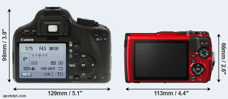 Comparison T1i or TG-5 rear