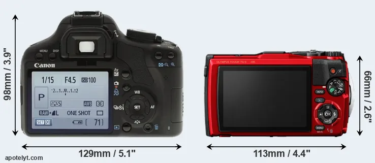Comparison T1i or TG-6 rear