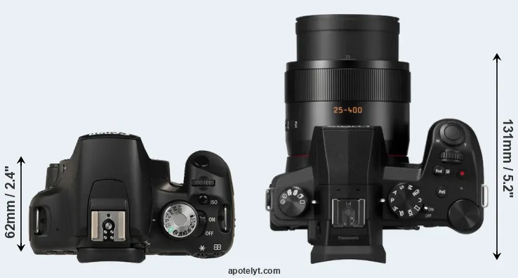 Compare T1i versus FZ1000 II top