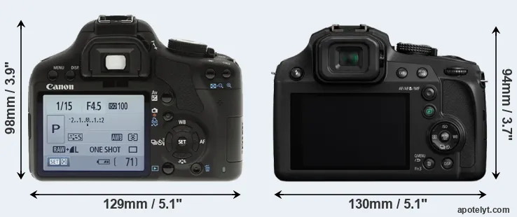 Comparison T1i or FZ82 rear