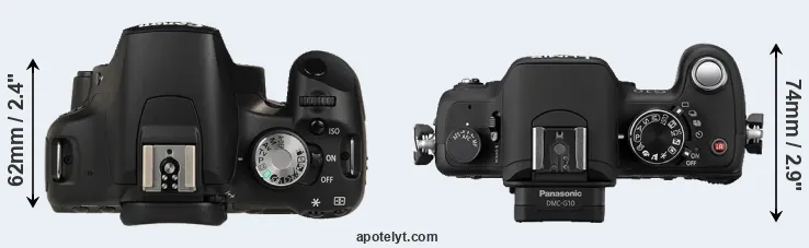 Compare T1i versus G10 top
