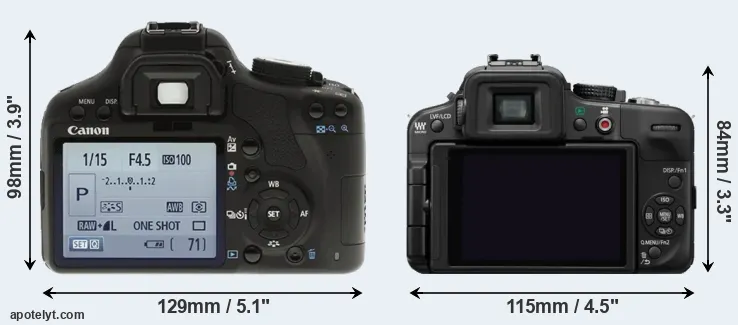 Comparison T1i or G3 rear